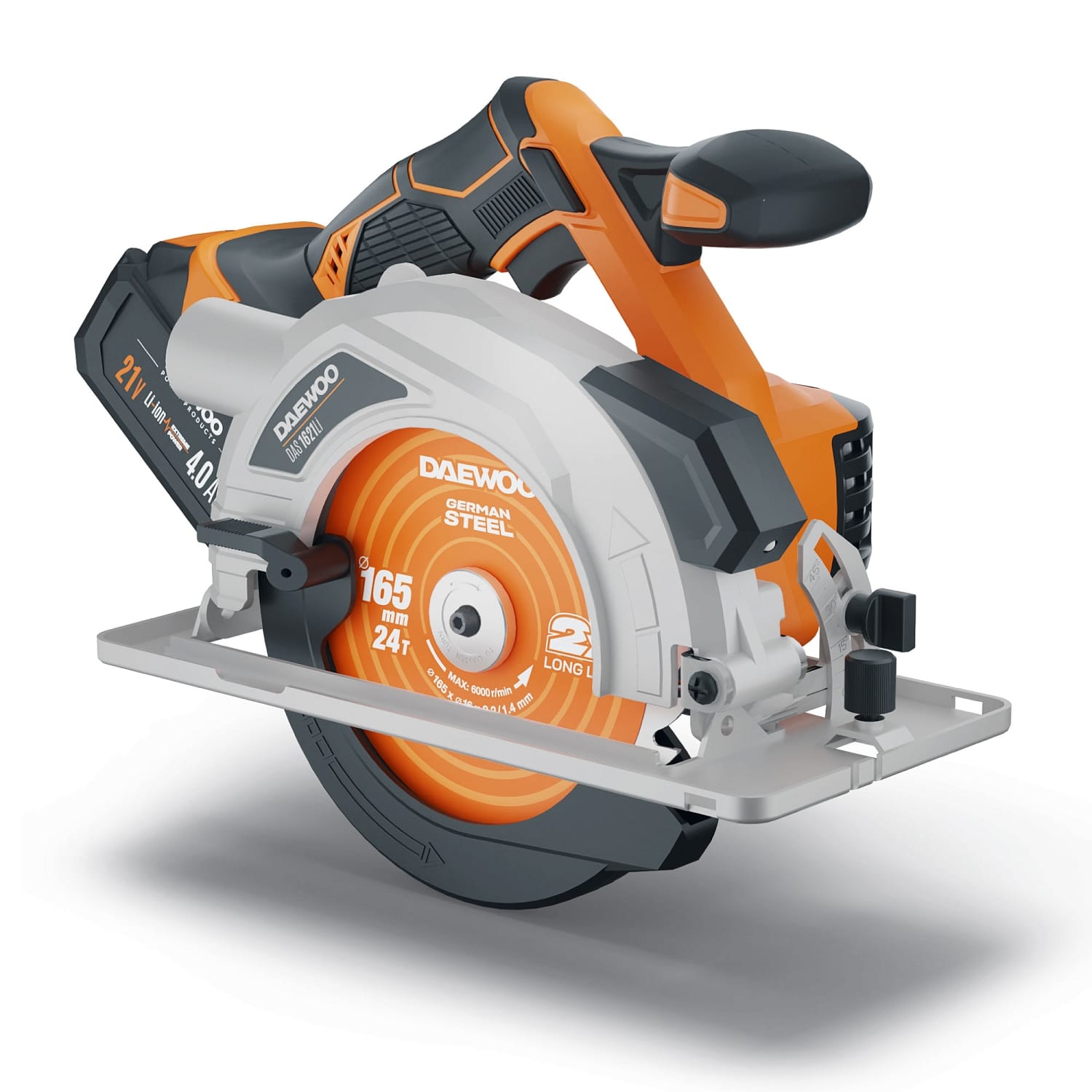 Пила циркулярная аккумуляторная DAS 1621Li SET Daewoo Power