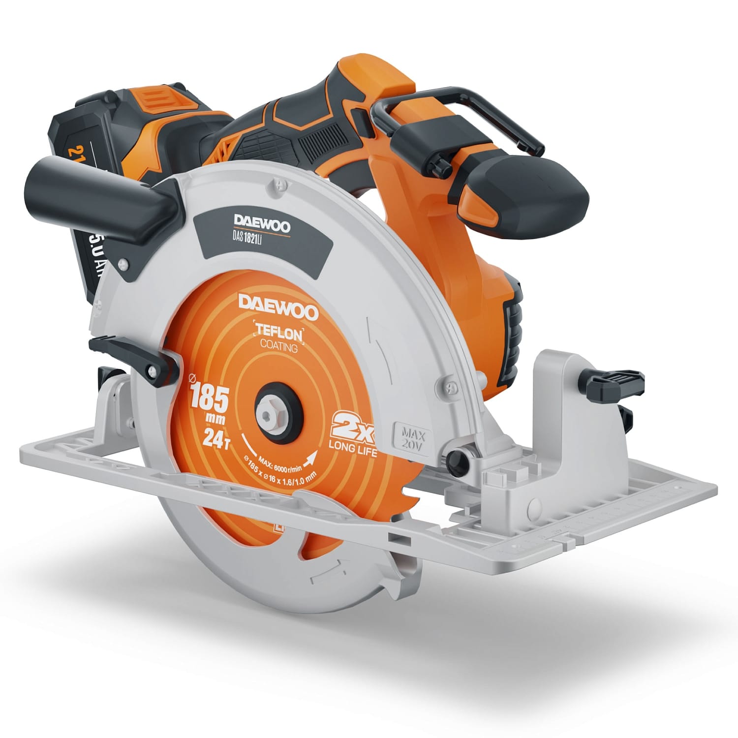 Пила циркулярная аккумуляторная DAS 1821Li SET Daewoo Power