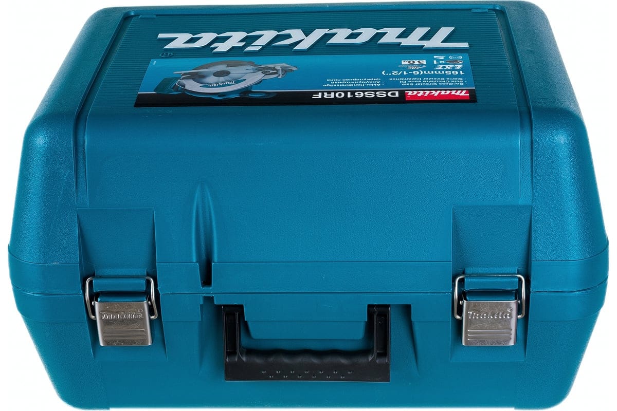 Аккум. циркулярная пила в чем. (18.0 В, 1 акк., 3.0 А/ч, Li-Ion, 165х20 мм, до 57 мм) MAKITA LXT DSS 610 RF