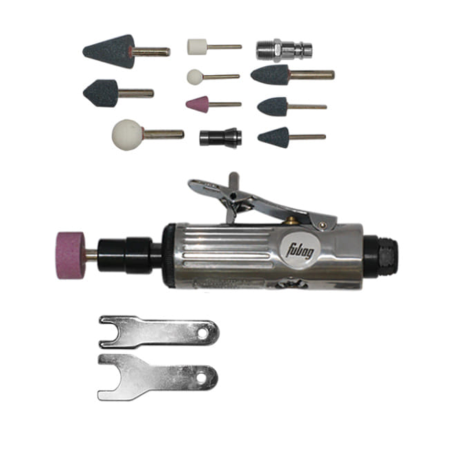 Пневмошлифмашина прямая GL25000 + набор 100117 Fubag