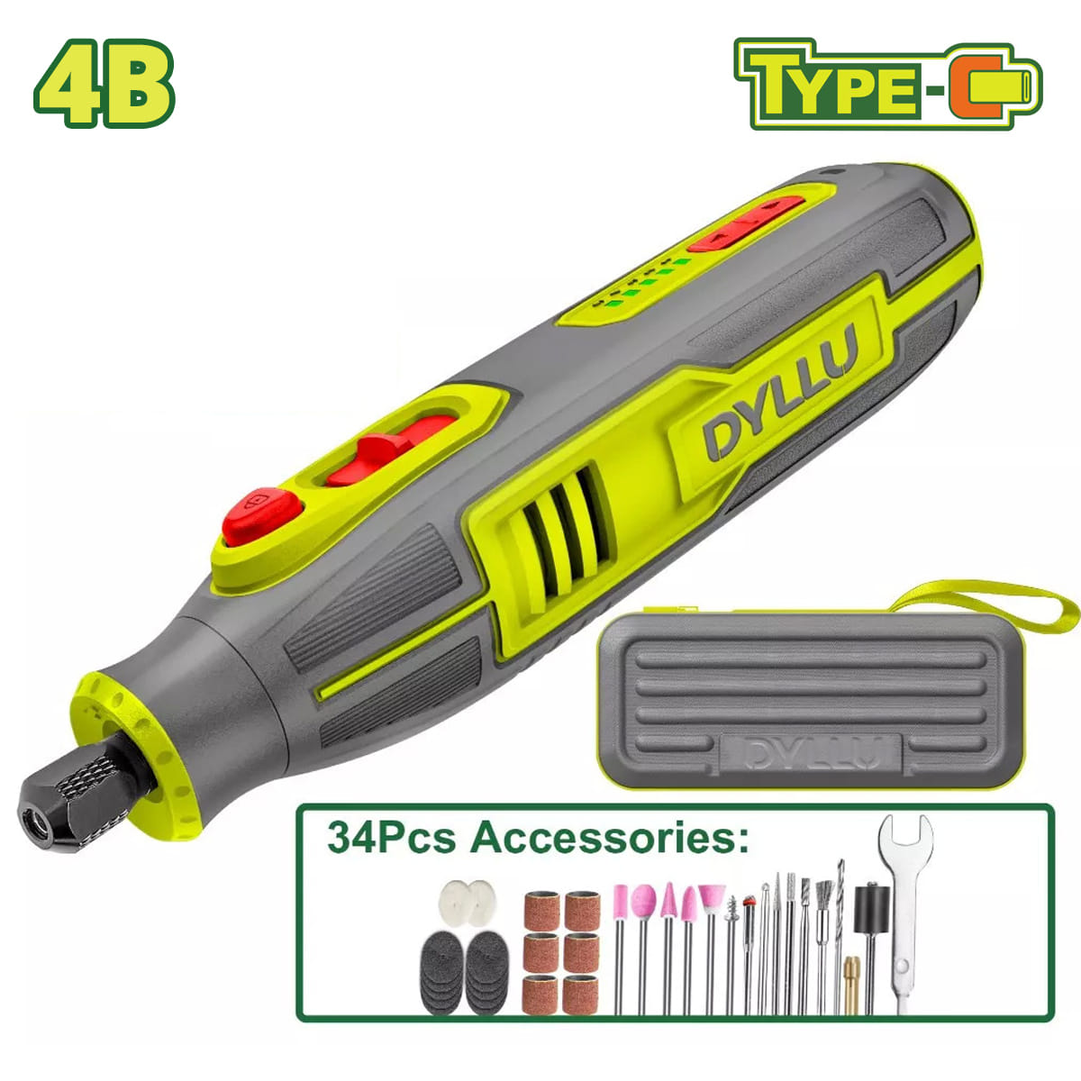 Гравер аккумуляторный DTRYP1504 DYLLU