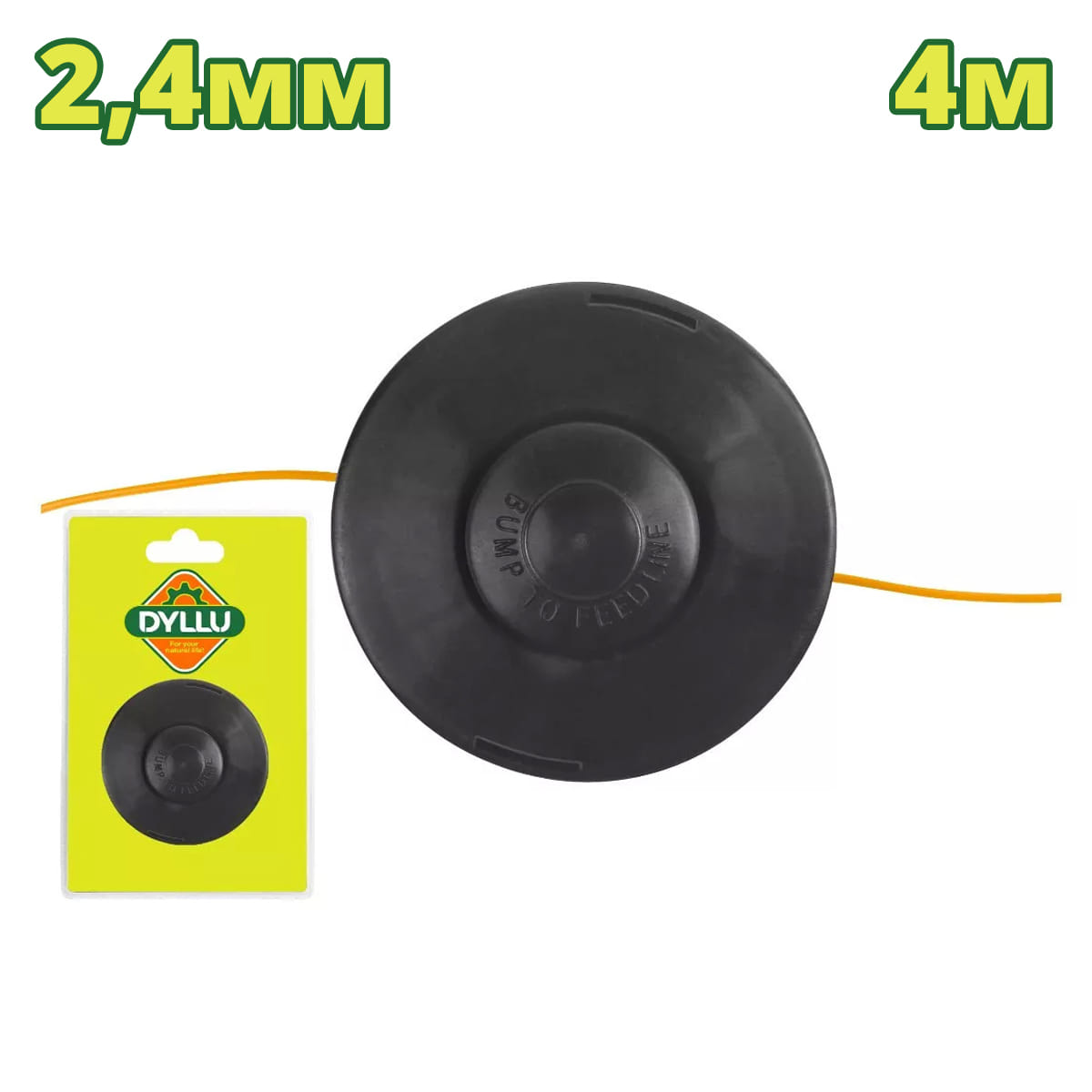 Триммерная головка с леской 2,4ммх4,2м DTJC1424 DYLLU