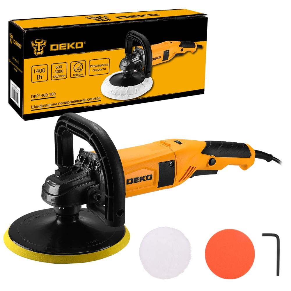 Полировальная машина DKP1400-180 Deko