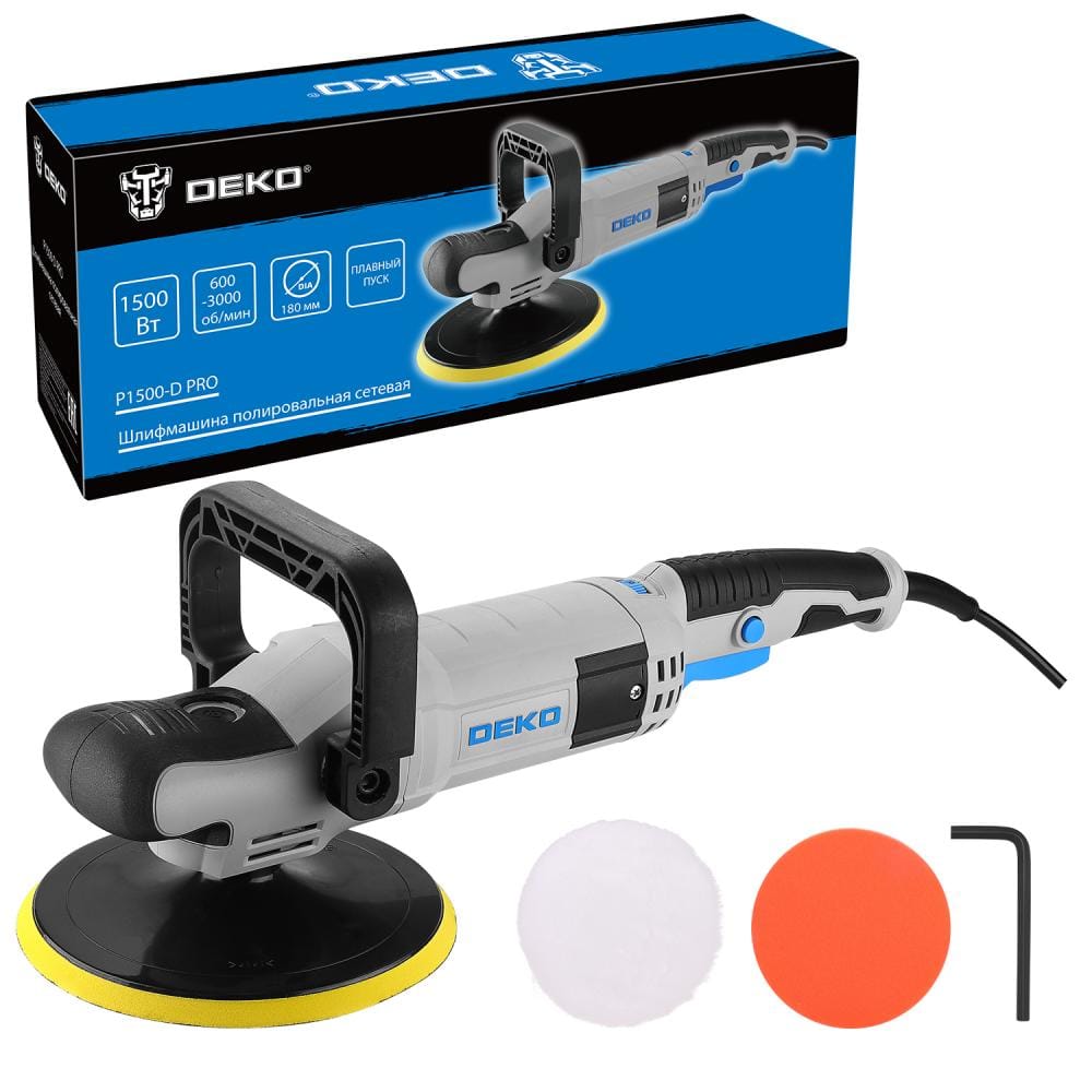 Полировальная машина P1500-D PRO Deko