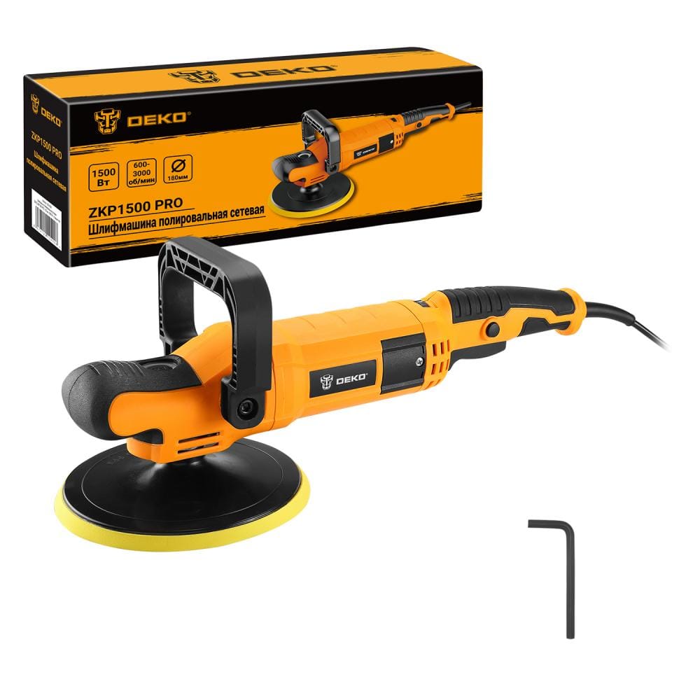 Полировальная машина ZKP1500 PRO Deko