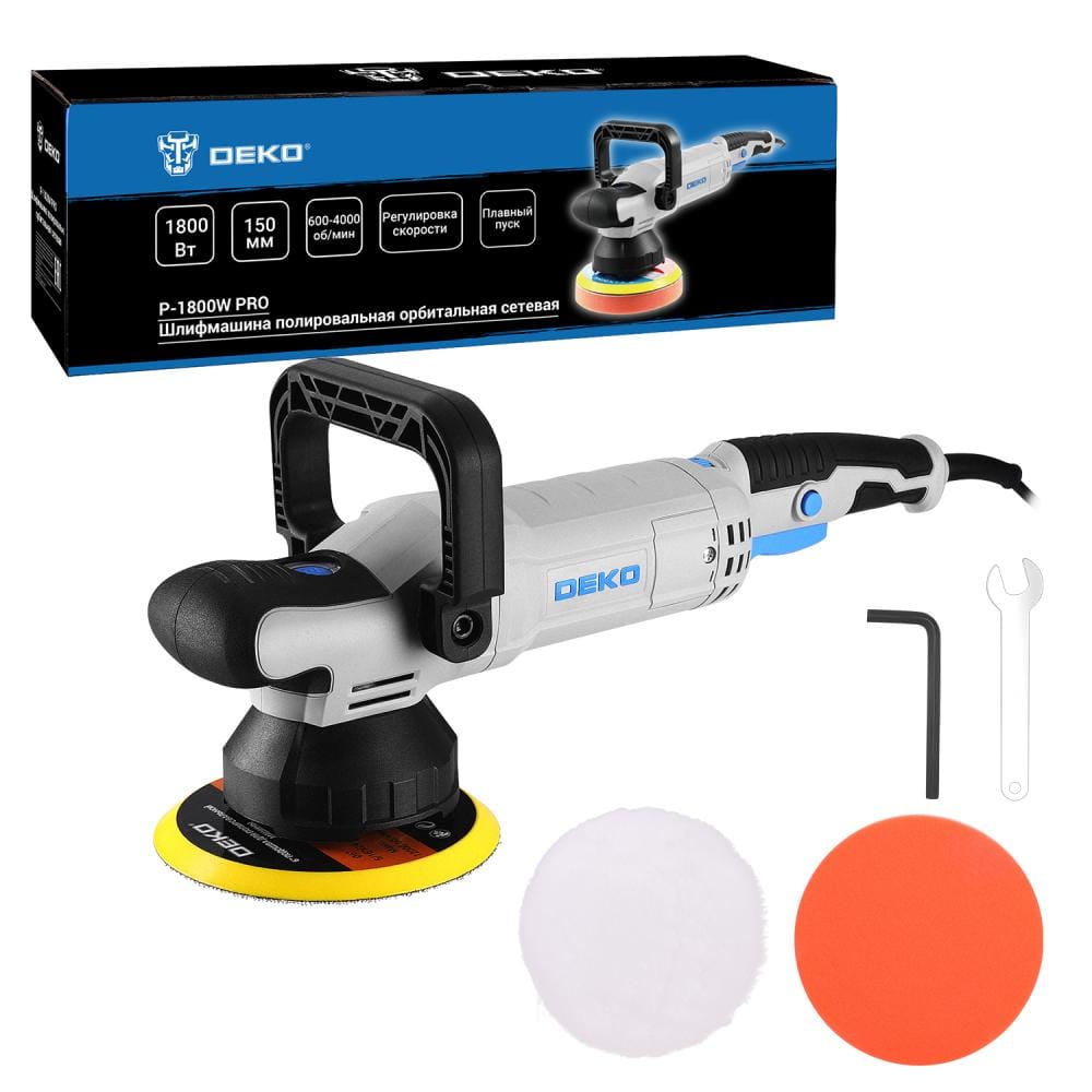 Полировальная машина P-1800W PRO Deko