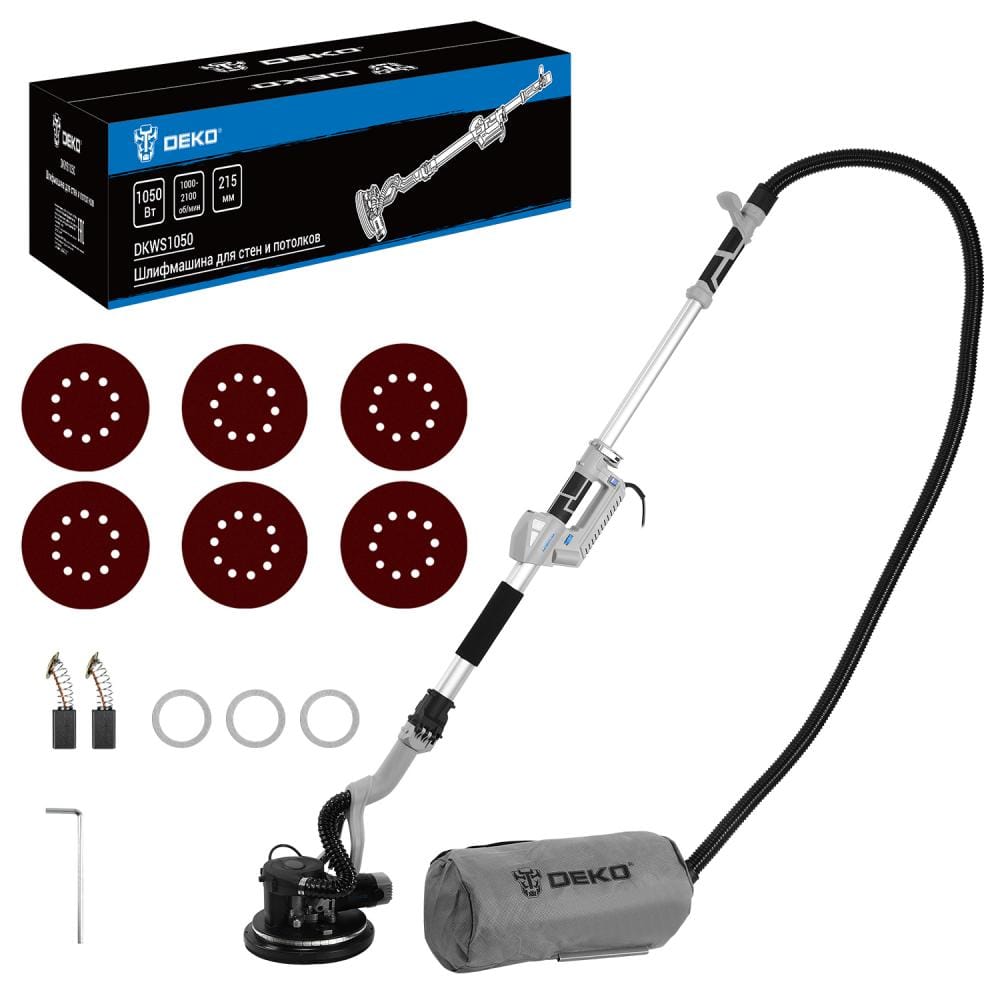 Шлифмашина для стен и потолков DKWS1050 Deko