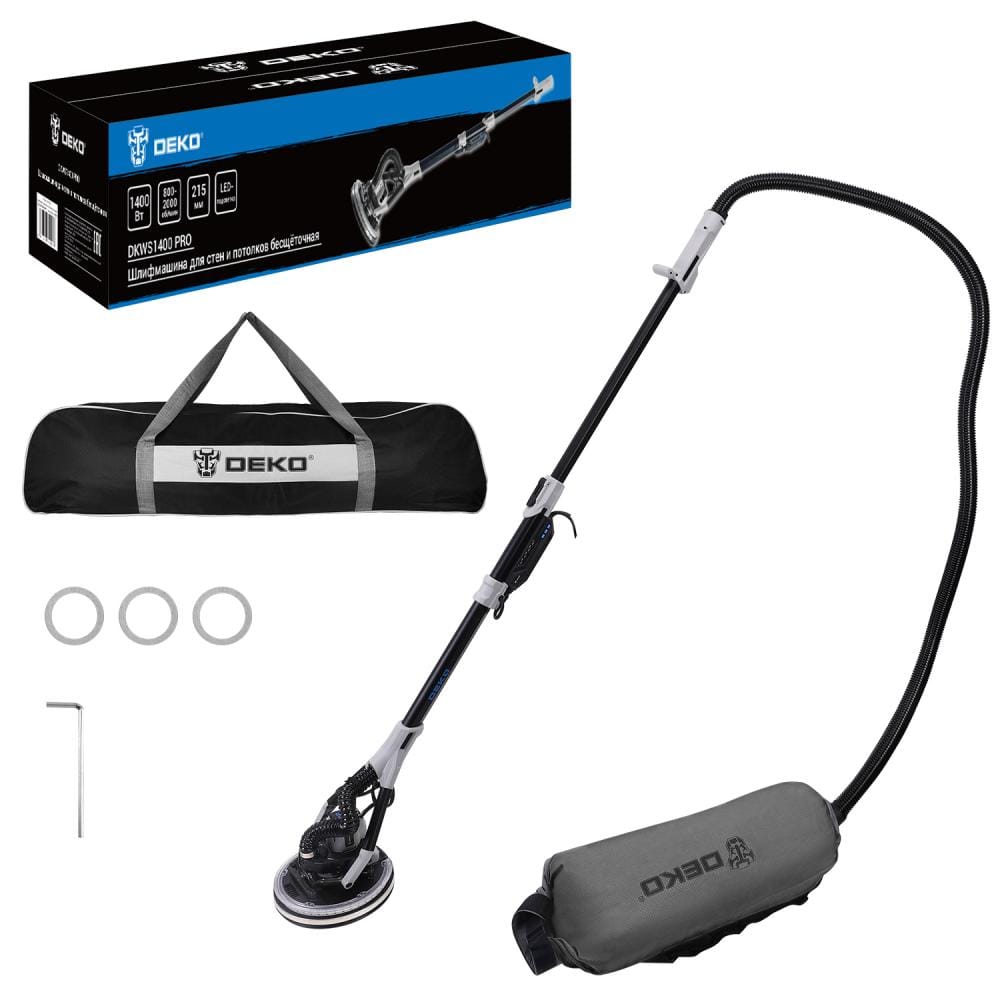 Шлифмашина для стен и потолков DKWS1400 PRO Deko