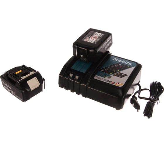 Комплект аккумулятор 2 шт. + зарядное устройство DC18RC в кейсе (Набор BL1860B 18V 6,0 Ah 2 шт. + DC18RC) ( ) MAKITA LXT 18.0 В BL1860B