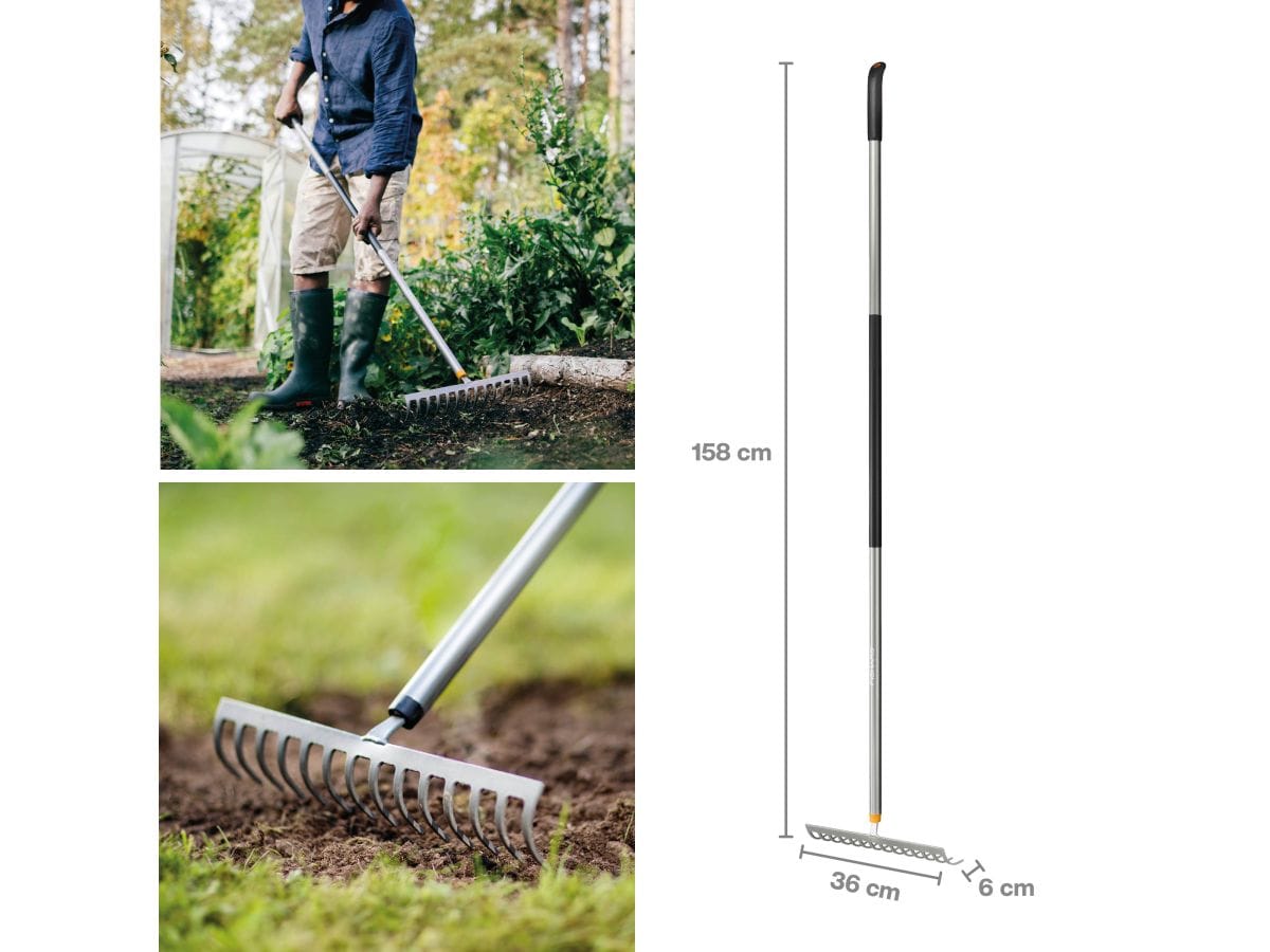 Грабли для грунта мет. FISKARS Ergonomic Soil