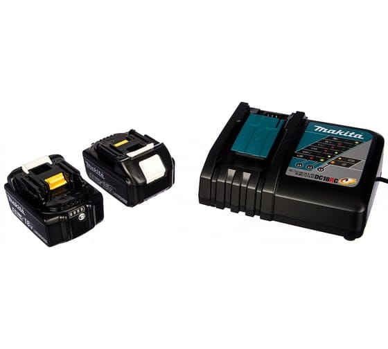 Комплект аккумулятор LXT 18.0 В BL1850B 2 шт. + зарядное устройство DC18RC в кейсе MAKITA