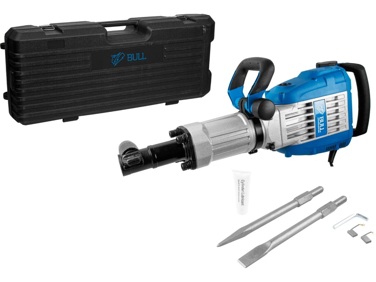 Отбойный молоток 1700 Вт, 55 Дж, HEX 30, конст. электр., 1650 уд/мин BULL SH 1502