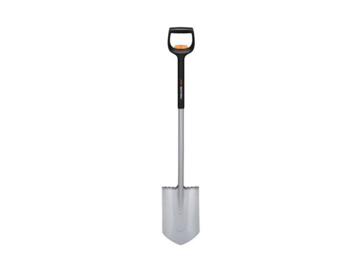 Лопата штыковая телескопическая закругленная FISKARS Xact