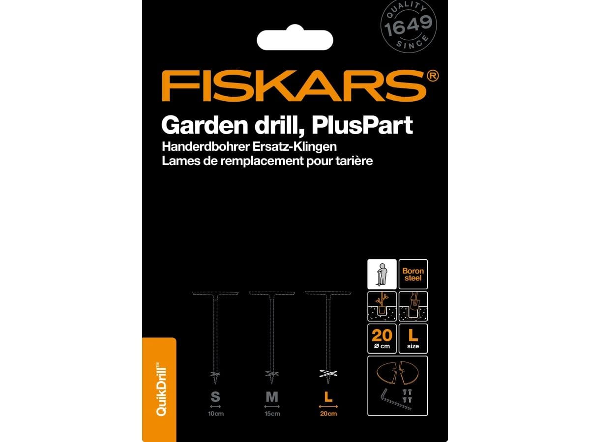 Лезвия для бура большие FISKARS QuikDrill PlusPart