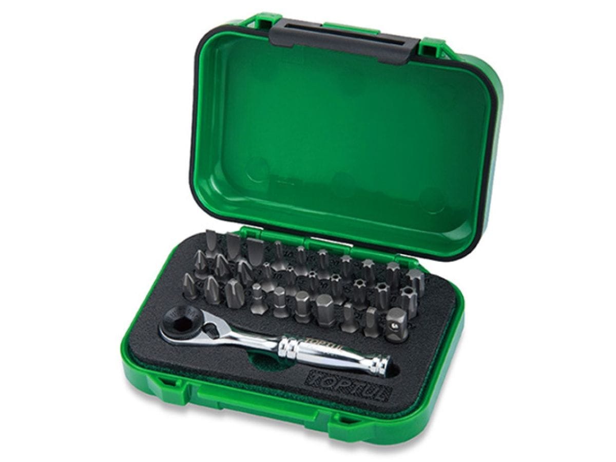 Набор бит 1/4" 31шт. с трещоткой TOPTUL GABW3103
