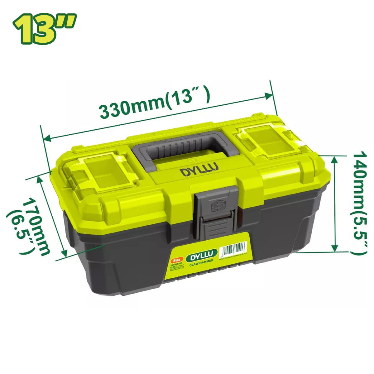 Пластиковый ящик для инструментов 330x170x140мм DTTB1313 DYLLU