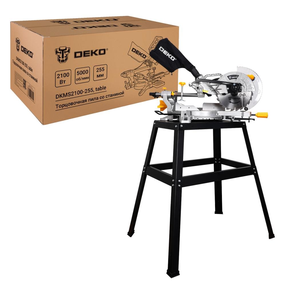 Торцовочная пила со станиной DKMS2100-255 Deko