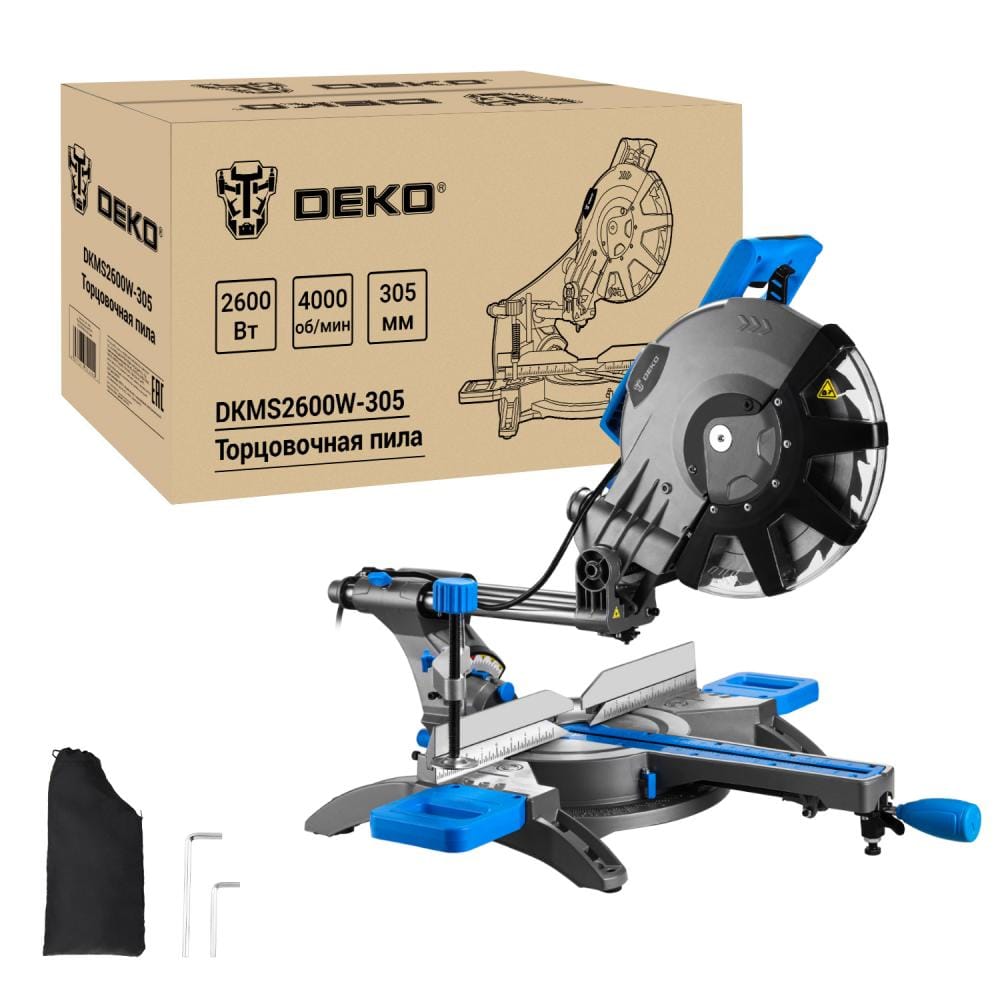Пила торцовочная DKMS2600W-305 Laser Deko