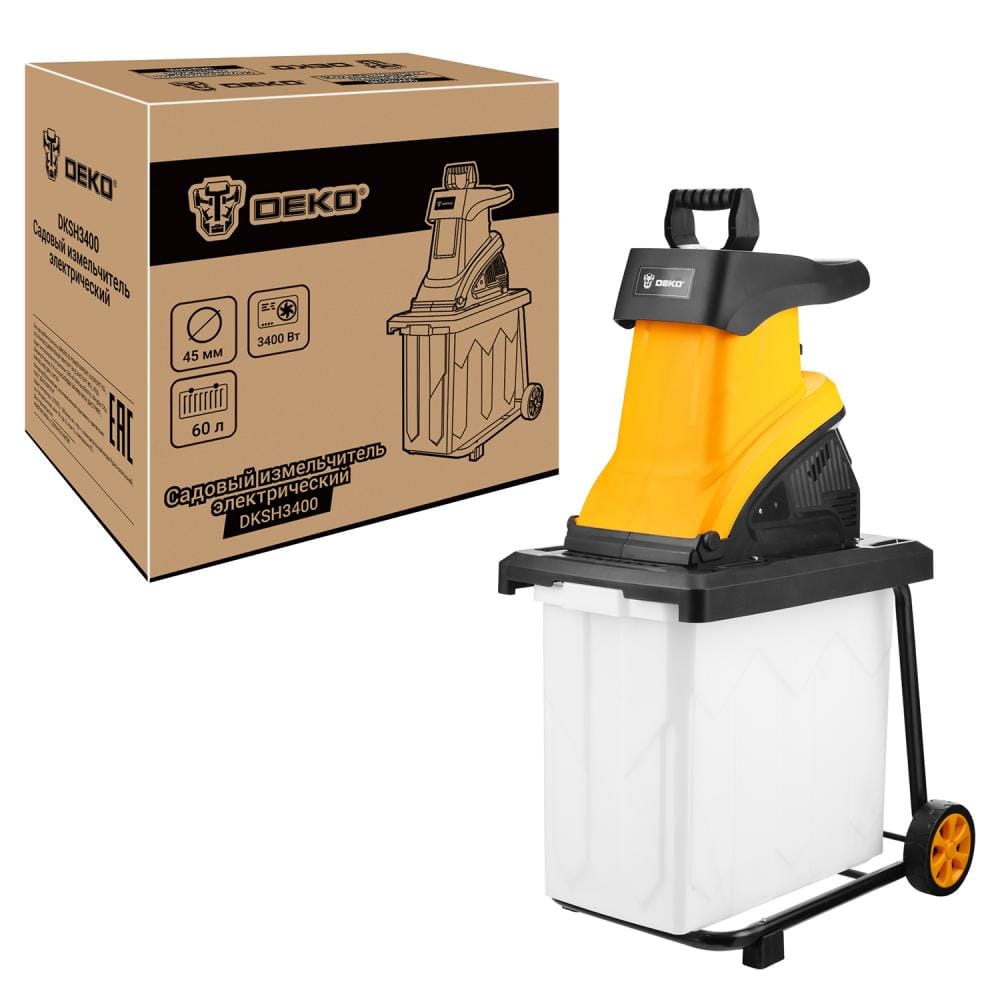 Измельчитель садовых отходов сетевой DKSH3400 Deko