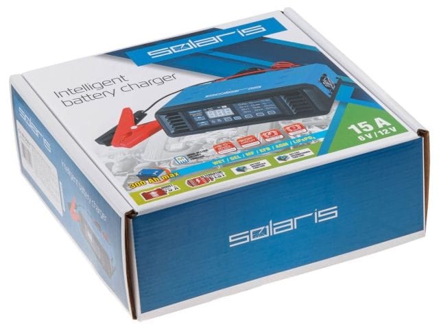 Зарядное устройство CH-161 Digital Зарядное устройство CH-161 Digital (6 В / 12 В, 15 А, до 300 А*ч, 9-ступенч.инверт., Boost 75 A, т Solaris