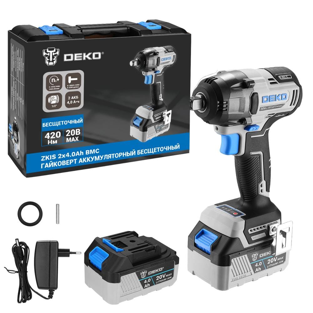 Гайковерт аккумуляторный ZKIS SET Deko