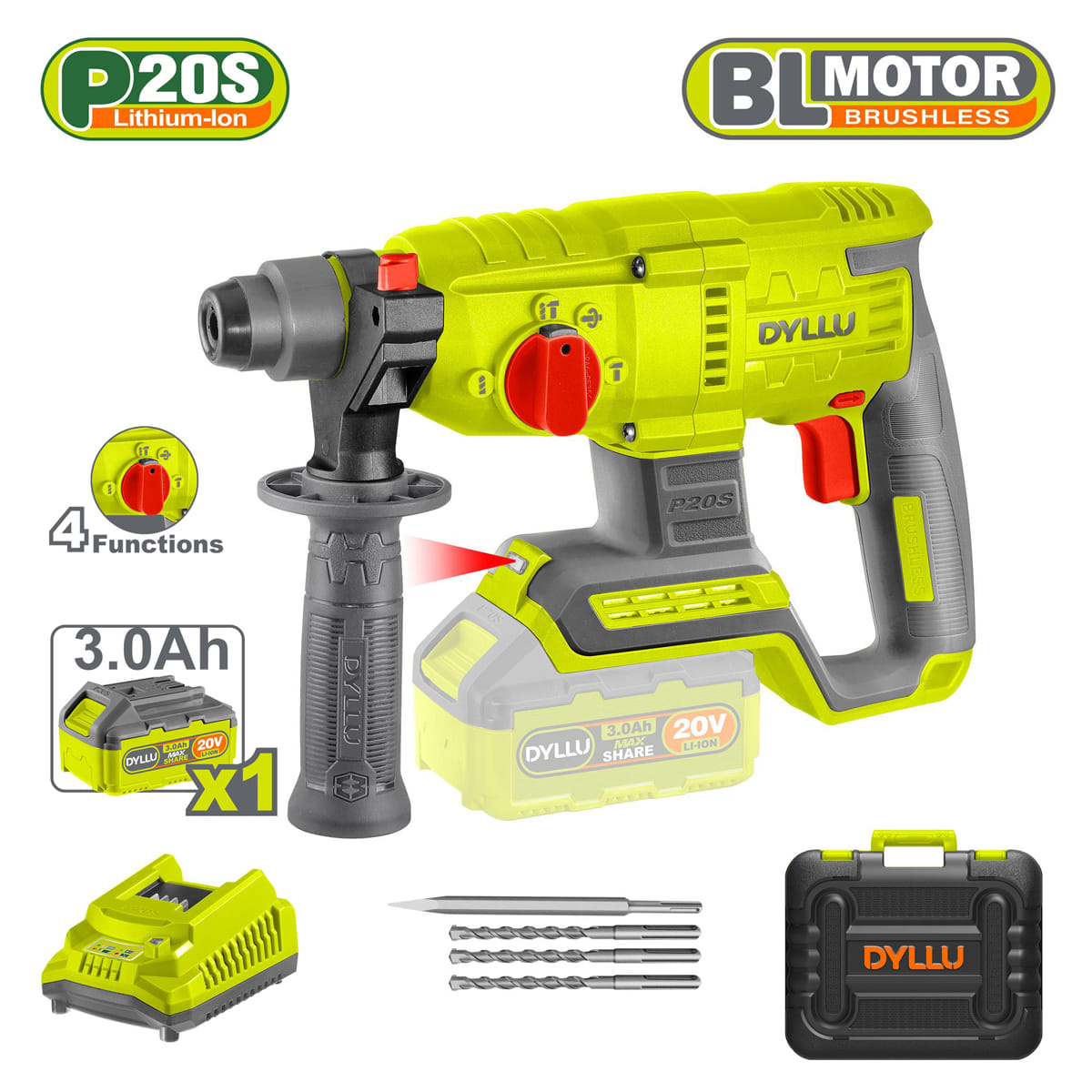 Перфоратор аккумуляторный DTLM1522 DYLLU