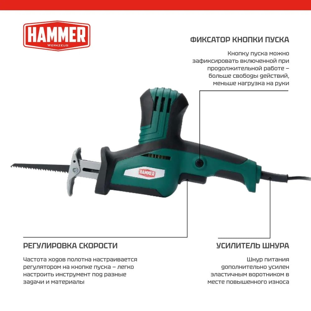 Пила сабельная LZK650M Hammer