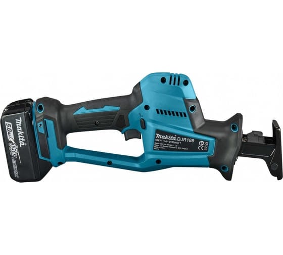 Аккум. сабельная пила в кейсе (18.0 В, 2 акк., 5.0 А/ч, Li-Ion, дерево до 255 мм, металл до 130 мм) MAKITA LXT DJR189RTJ