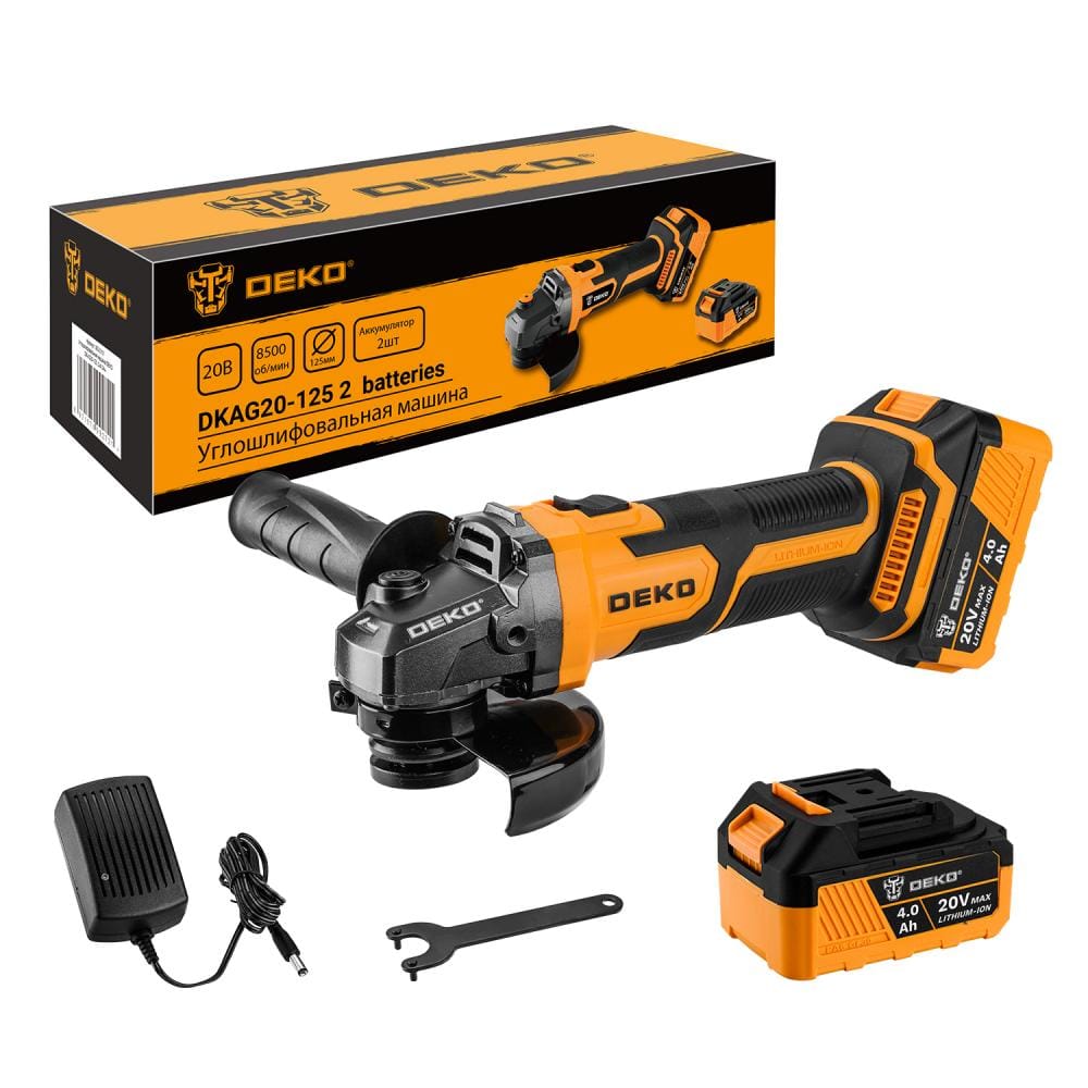 Углошлифмашина аккумуляторная DKAG20-125 063-2151 Deko
