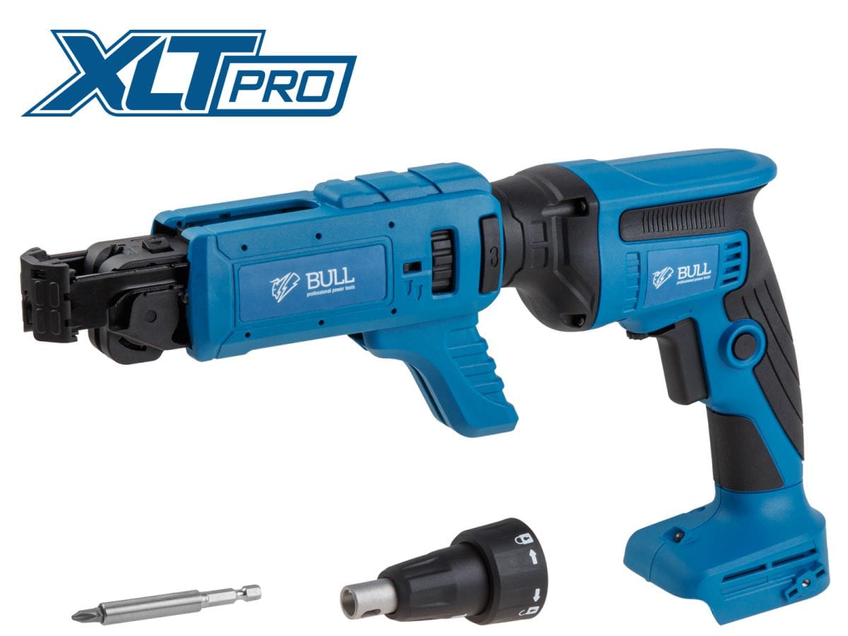 Аккум. ленточный шуруповерт в кор. SOLO, XLTpro, БЕСЩЕТ., 18 В, 4200 об/мин, 57 мм (Саморезы до 57 мм) BULL CAS 1844