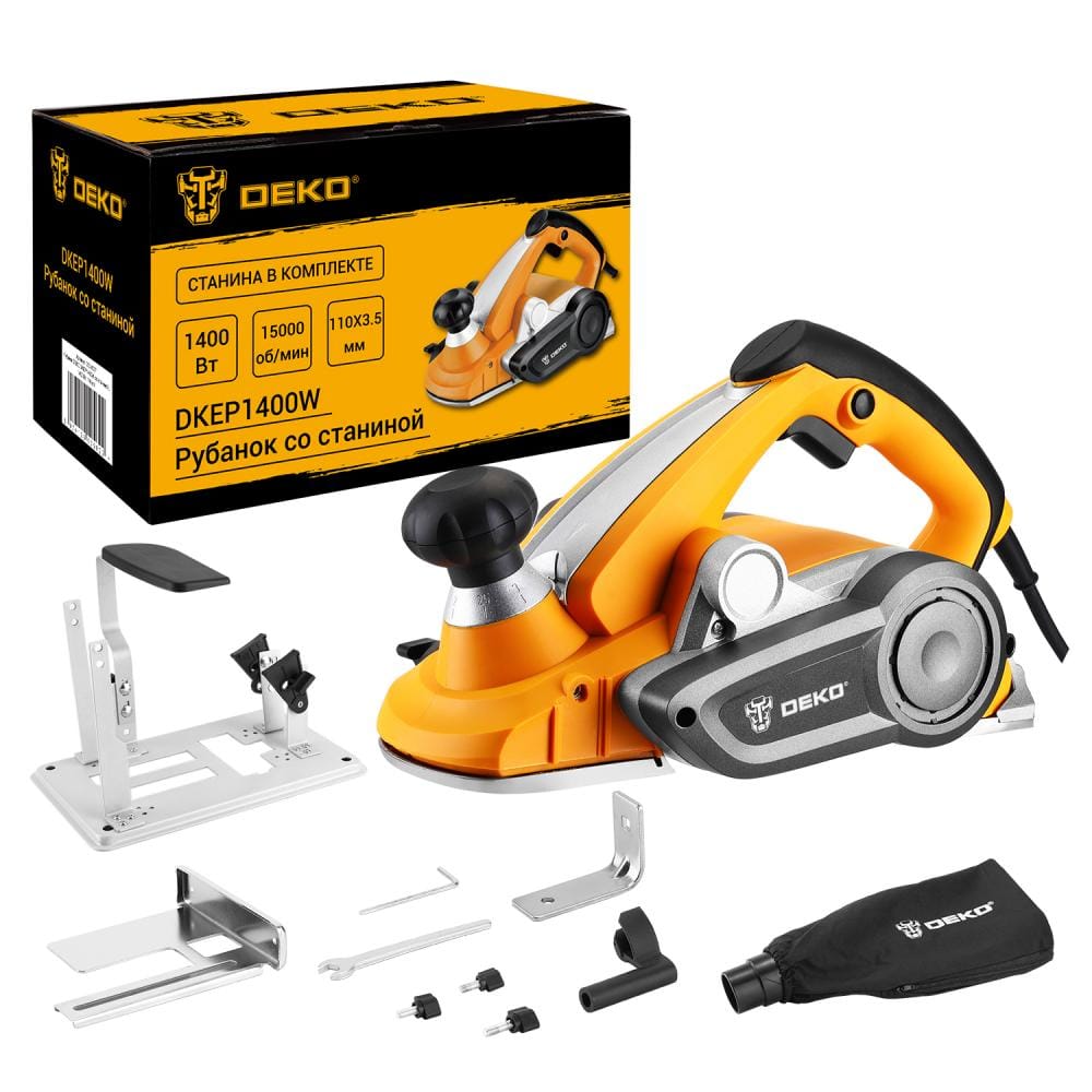 Рубанок со станиной DKEP1400W Deko