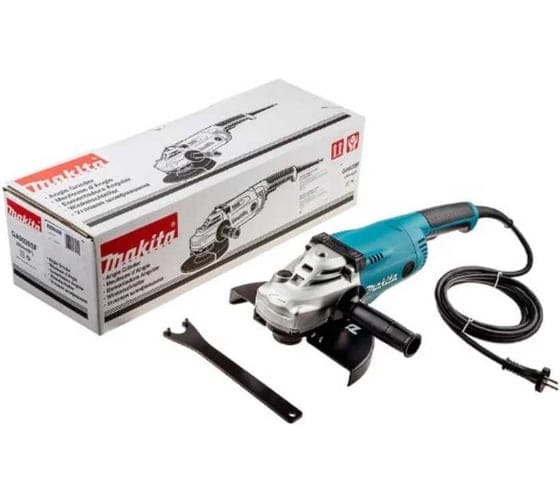 Двуручная углошлифмашина в кор. (2200 Вт, диск 230х22 мм, плавный пуск, без регул. об.) MAKITA GA 9020 SF