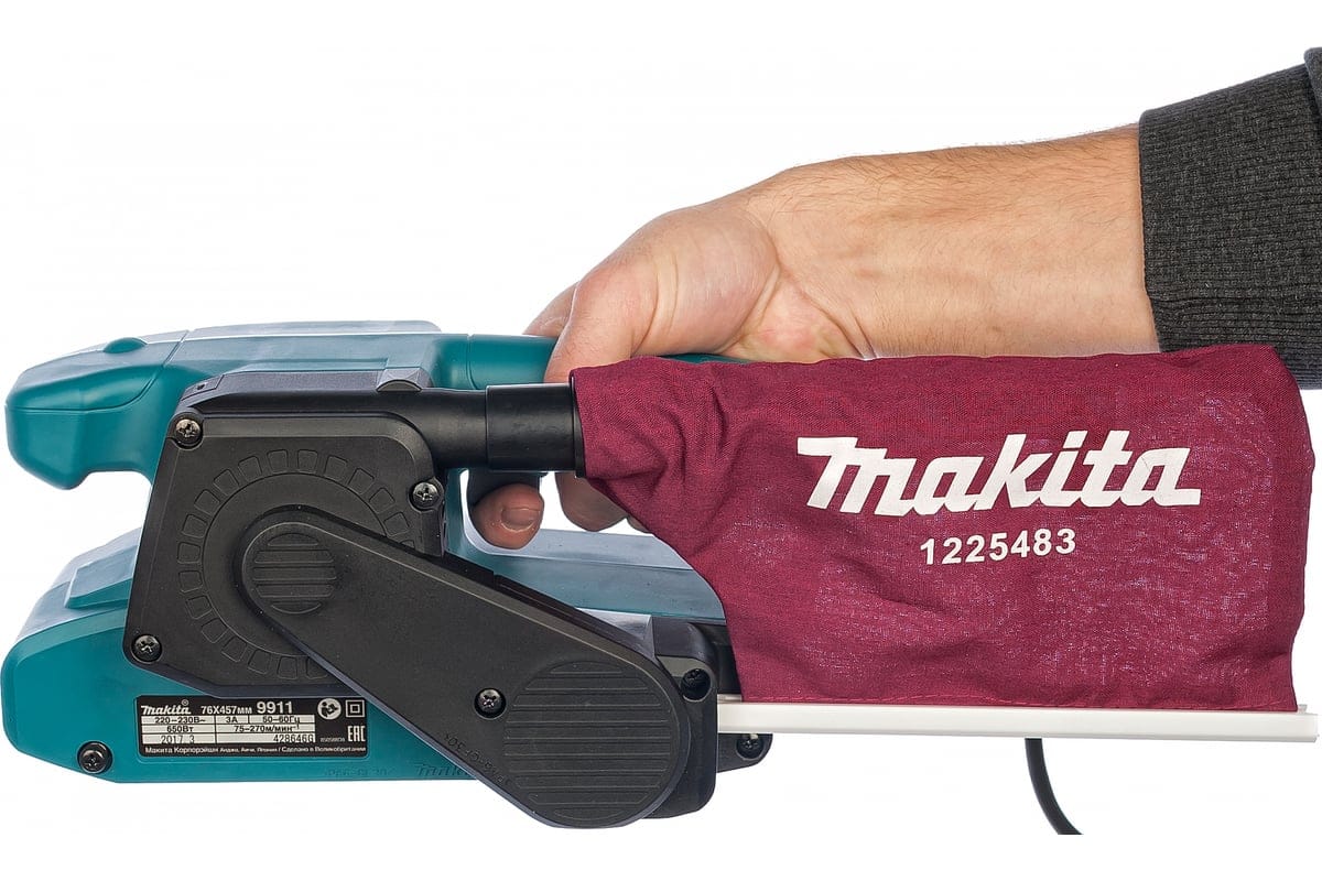 Ленточная шлифмашина в кор. (650 Вт, лента 76х457 мм, регул. об.) MAKITA 9911