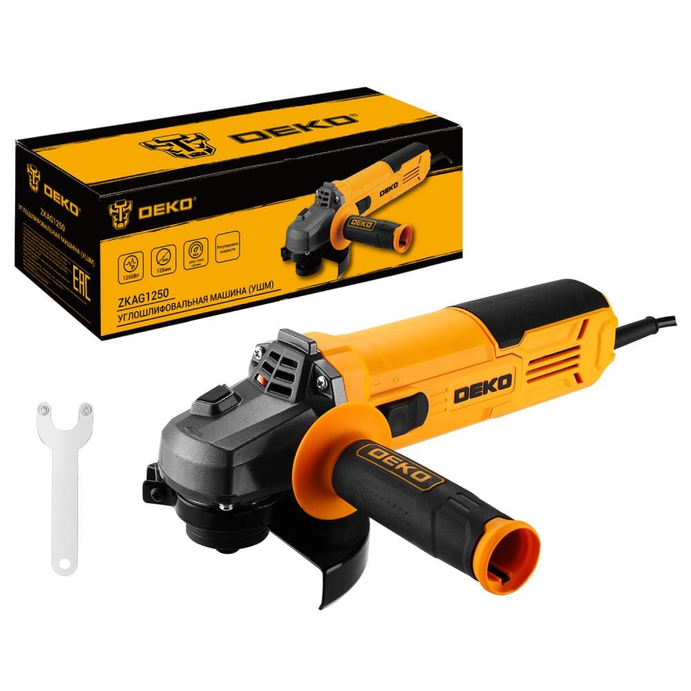 Углошлифмашина ZKAG1250 Deko