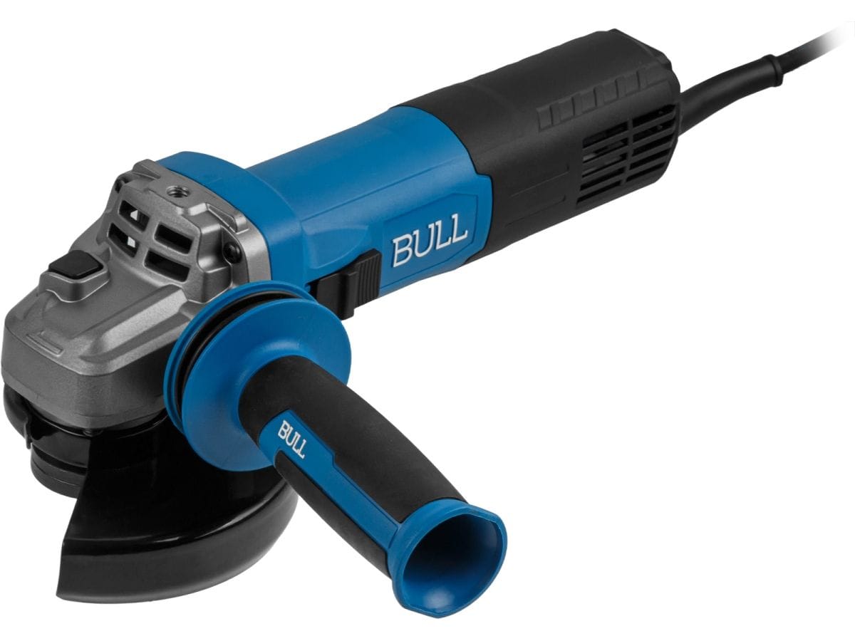 Одноручная углошлифмашина в кор. 125 мм, 1200 Вт, плав. пуск., конст. эл. (11 000 об/мин, защита от перегрузки, защита от повторного включения, вес 2,4 кг) BULL WS 1212