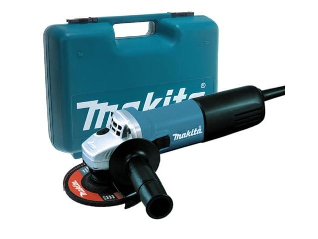 Одноручная углошлифмашина в кейсе (840 Вт, диск 115х22 мм, плавный пуск) MAKITA 9557 HNRK