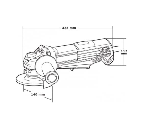 Одноручная углошлифмашина в кор. (1300 Вт, диск 125х22 мм, плавный пуск) MAKITA GA 5050 R