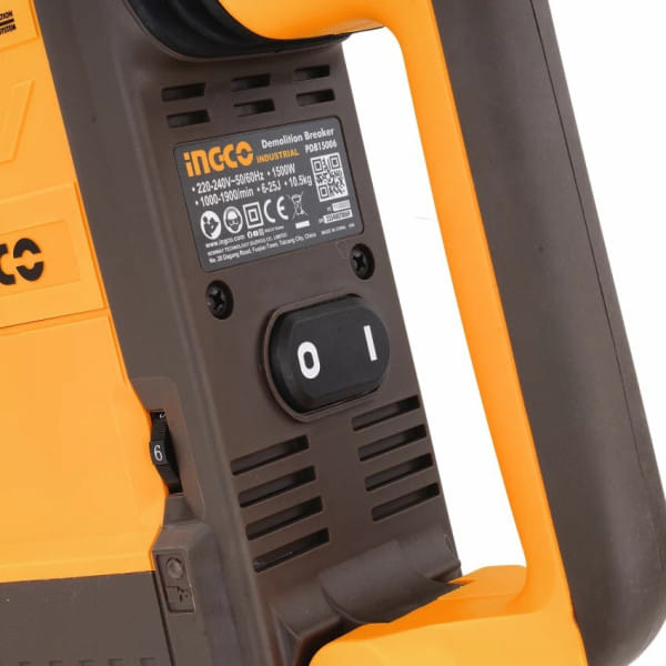 Отбойный молоток 1500Вт SDS-Max 6-25 Дж кейс SUPER PDB15006 INDUSTRIAL INGCO PDB15006