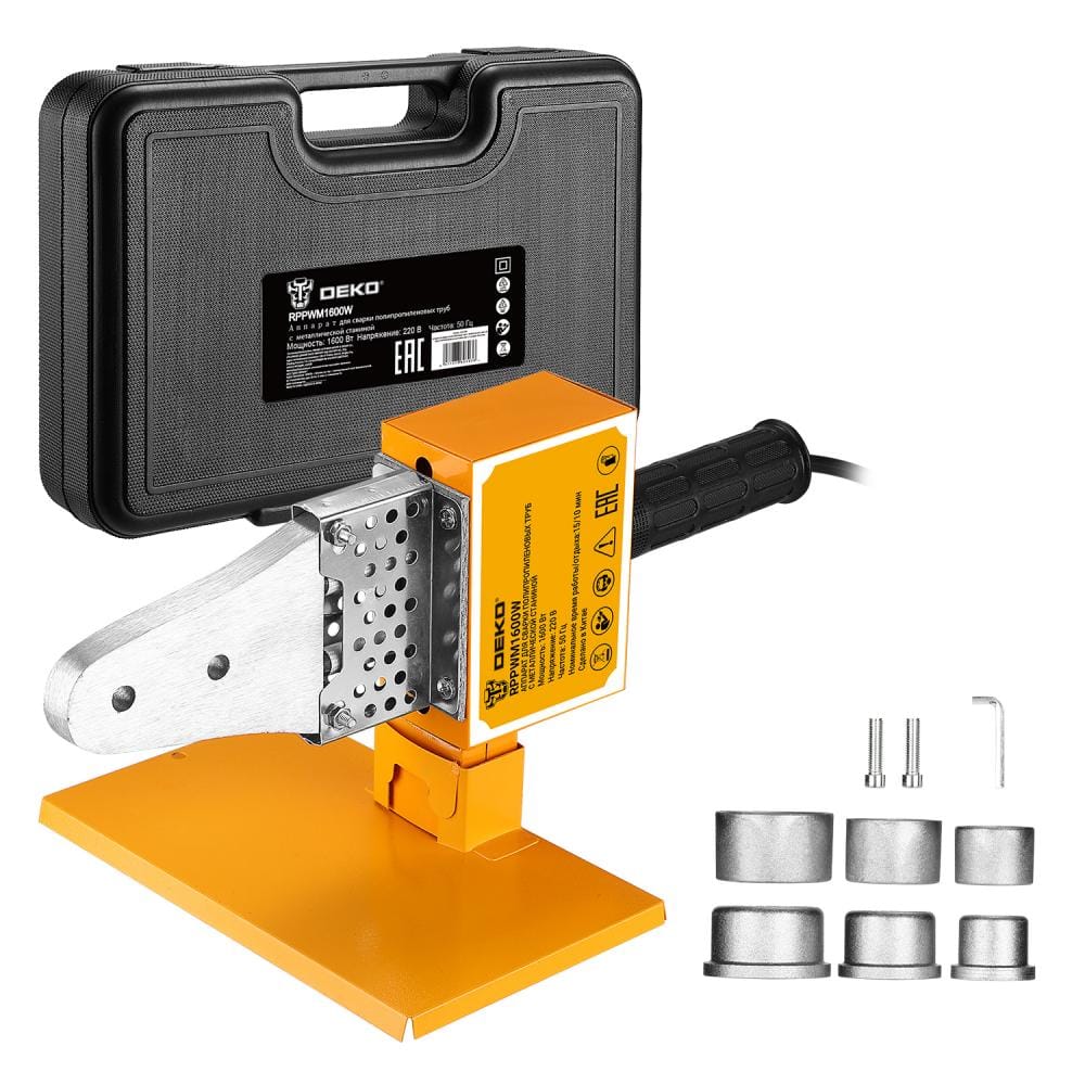 Паяльник для полипропиленовых труб RPPWM1600W 083-3008 Deko