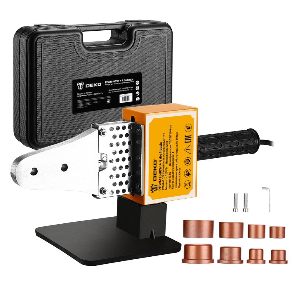 Паяльник для полипропиленовых труб PPWM1600W 085-3012 Deko