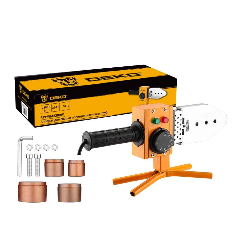 Паяльник для полипропиленовых труб RPPWM2300W Deko
