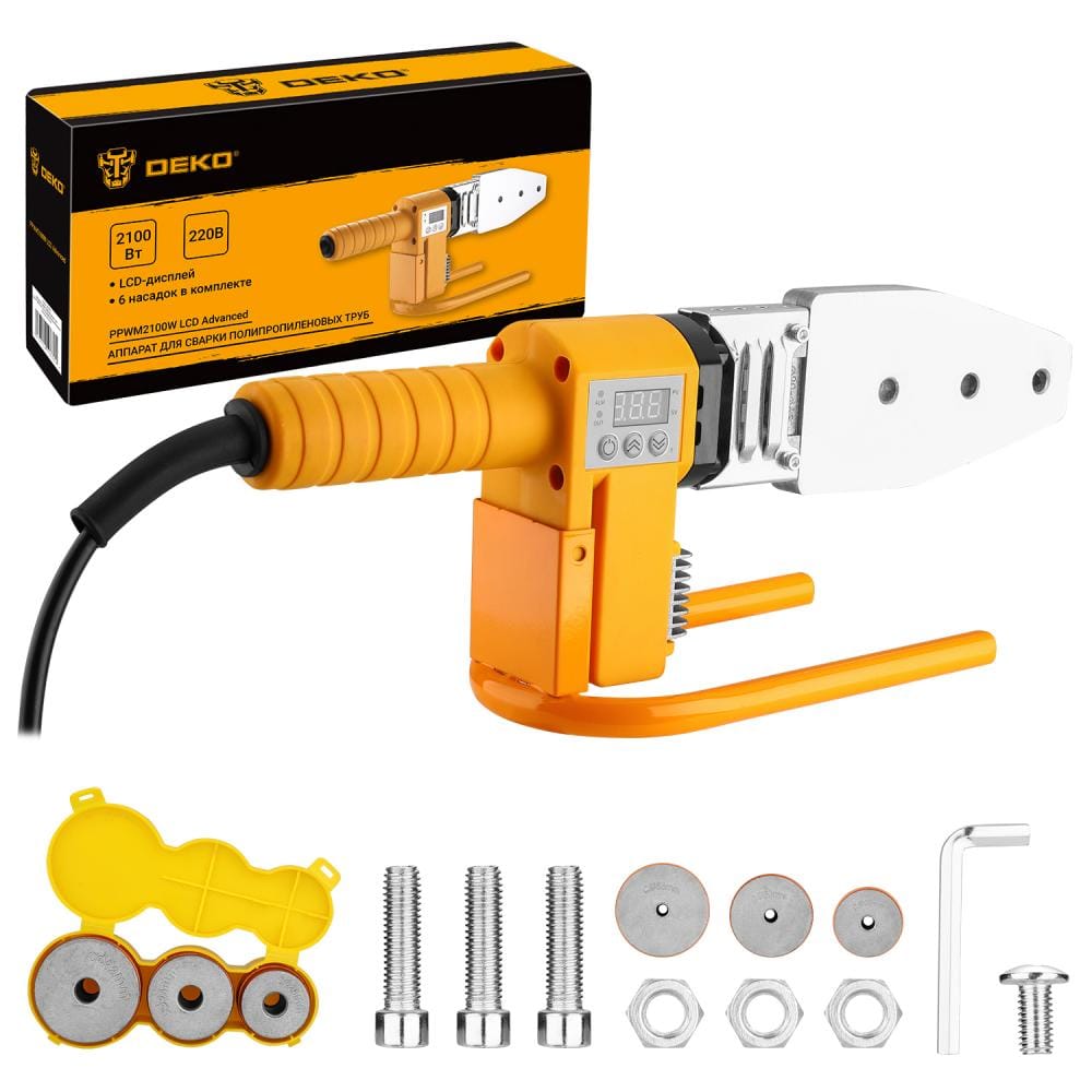 Паяльник для полипропиленовых труб PPWM2100W LCD Advanced Deko
