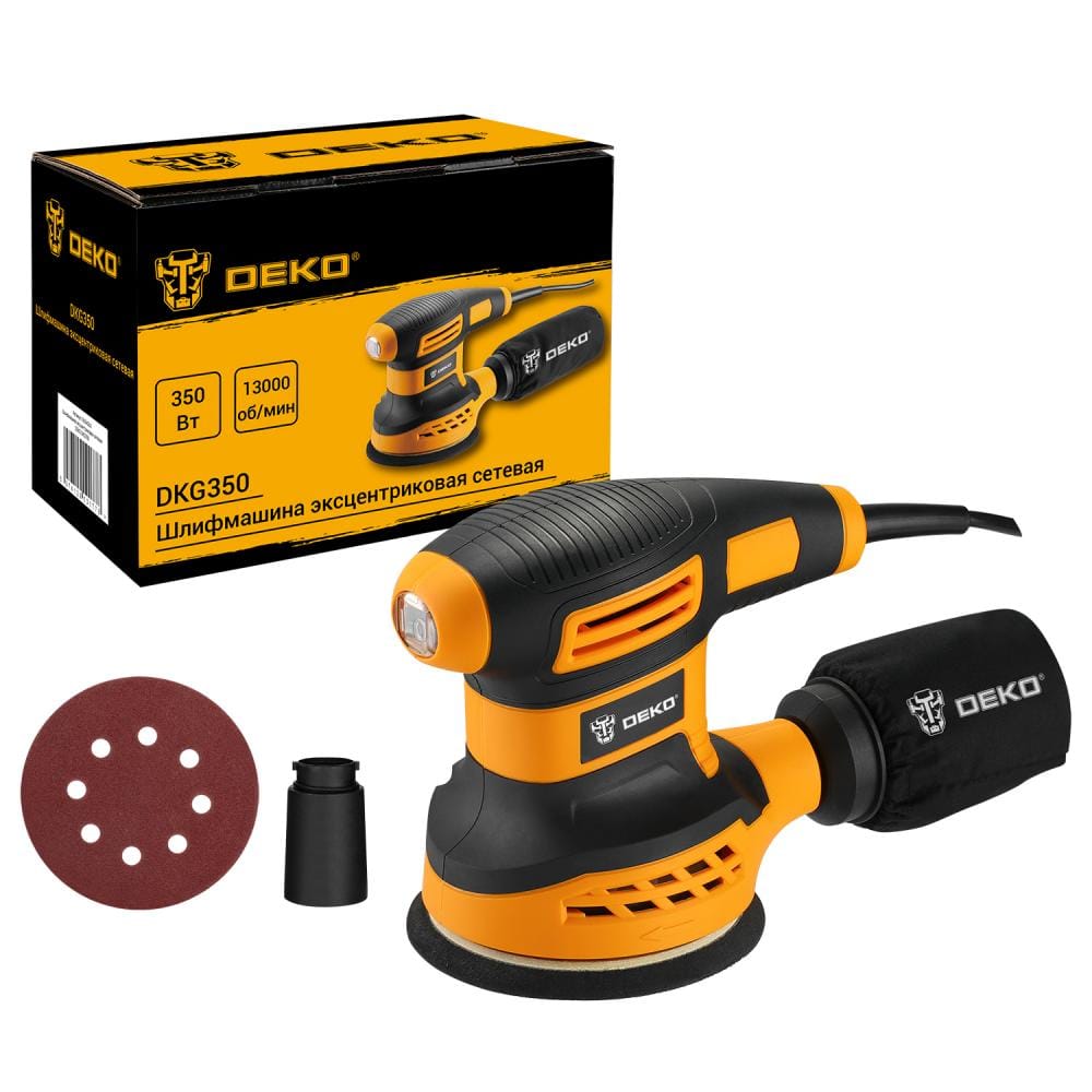 Эксцентриковая шлифмашина DKG350 Deko
