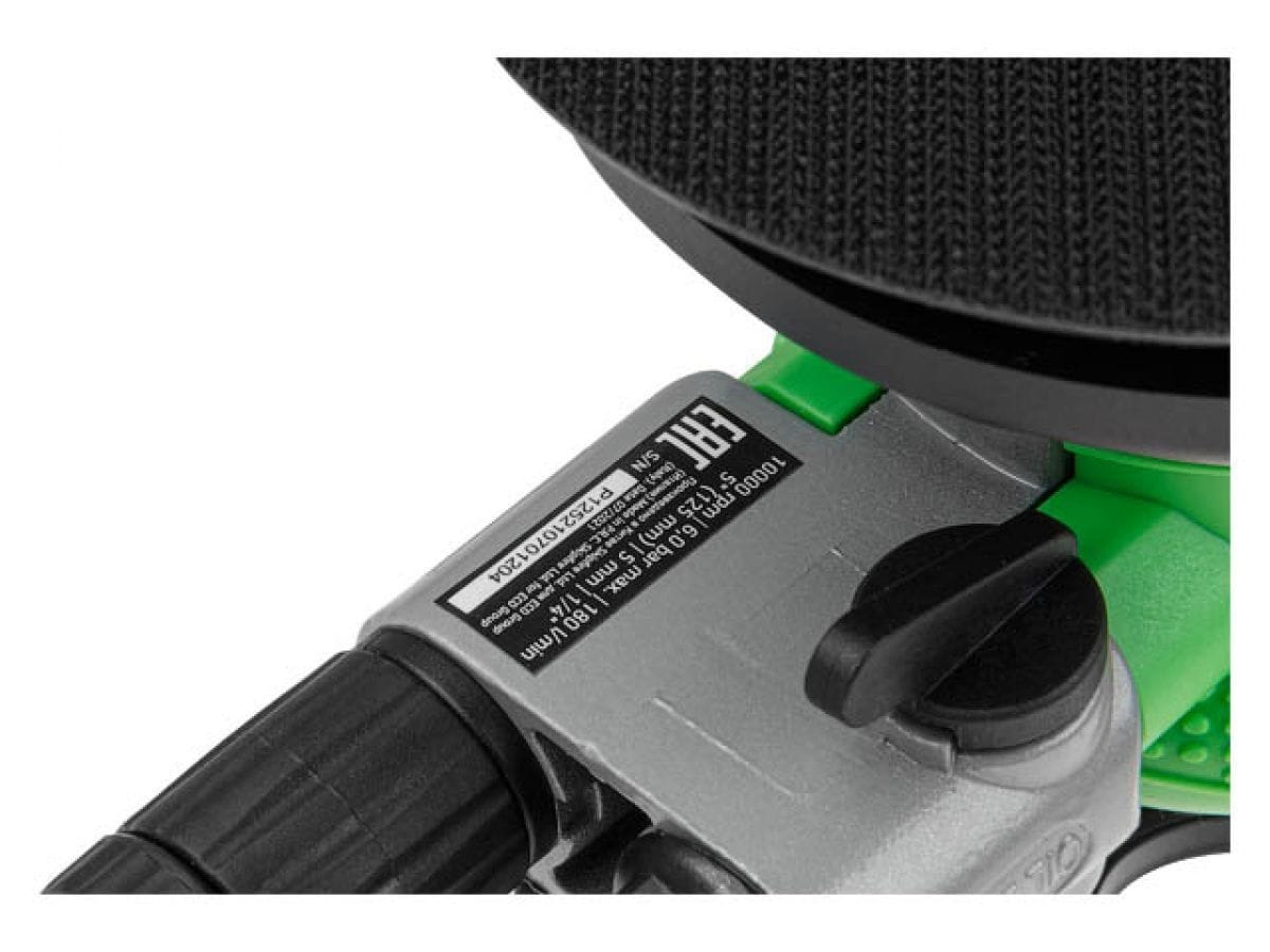 Пневмошлифмашина эксцентриковая (125 мм / 5", Эксцентр.: 5 мм, 10 000 об/мин, 180 л/мин) ECO ASP11-125