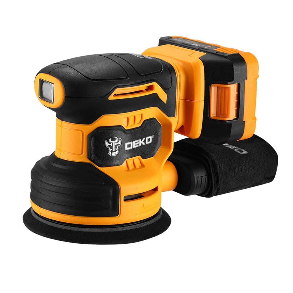 Эксцентриковая шлифмашина аккумуляторная DKCG20-125 Deko