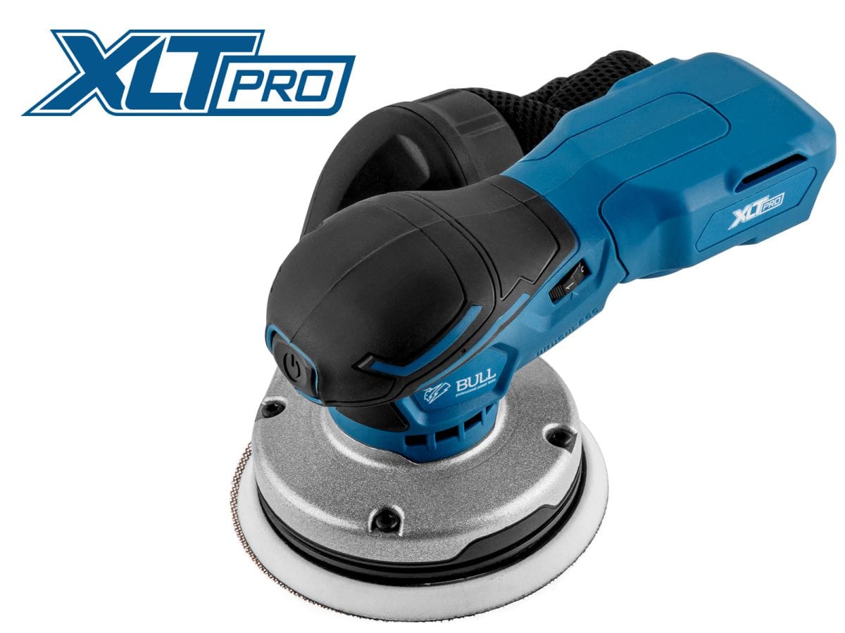 Аккум. эксцентриковая шлифмашина в кор. XLTpro SOLO БЕСЩЁТ., 18 В, 125 мм (Регул. об., амплитуда колебаний: 2,5 мм) BULL CRS 1218 E