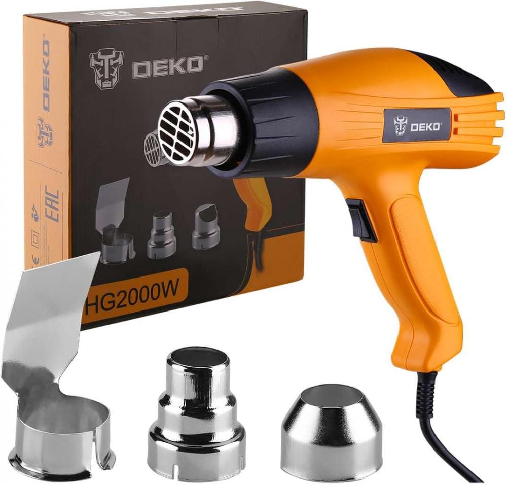 Фен строительный (термовоздуходувка) HG2000W Deko
