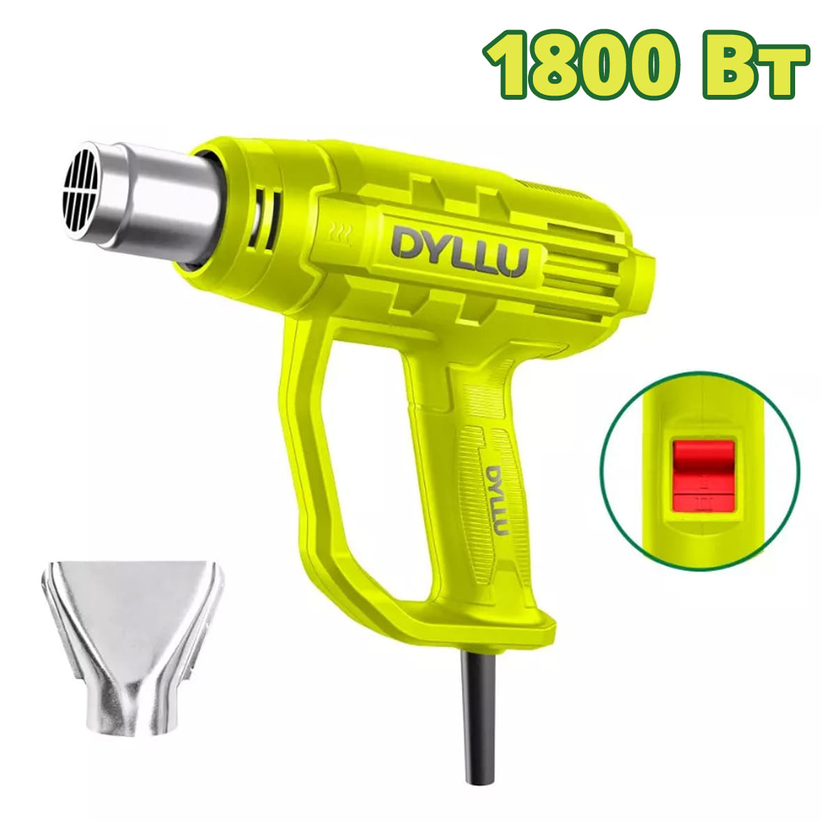 Фен строительный (термовоздуходувка) DTHG1514 DYLLU