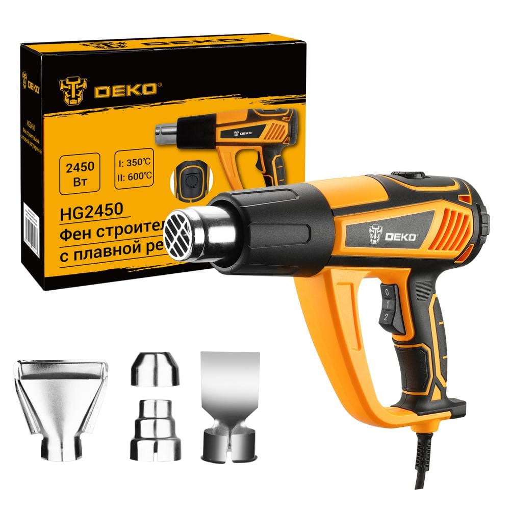 Фен строительный (термовоздуходувка) HG2450 Deko