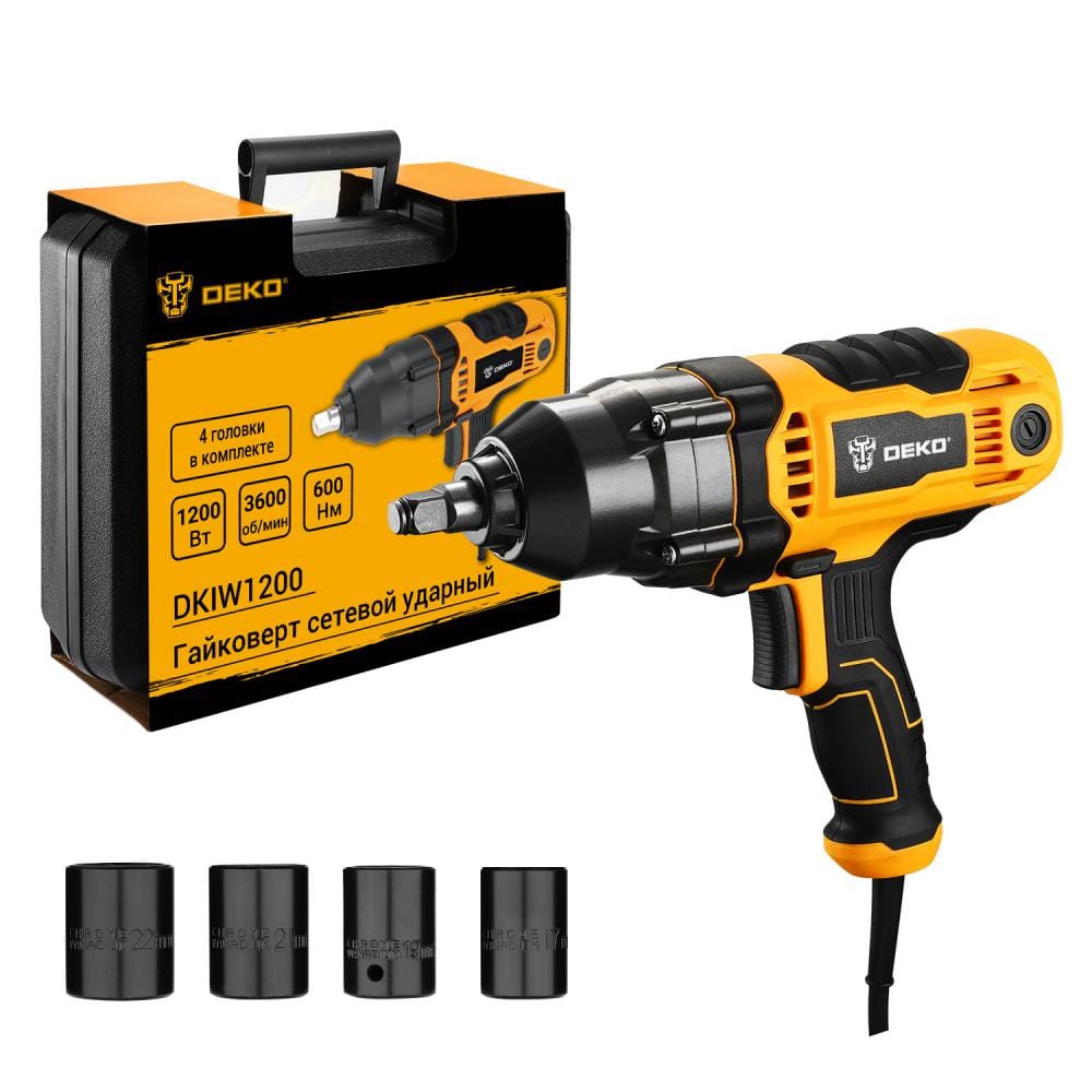 Гайковерт сетевой ударный DKIW1200 Deko